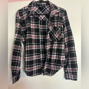 Black and red plaid flannel